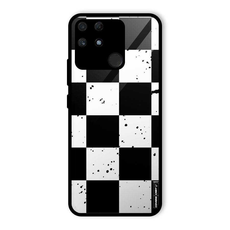 Check Mate Glass Back Case for Realme Narzo 50A