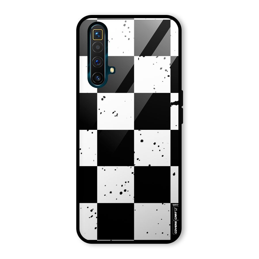 Check Mate Glass Back Case for Realme X3