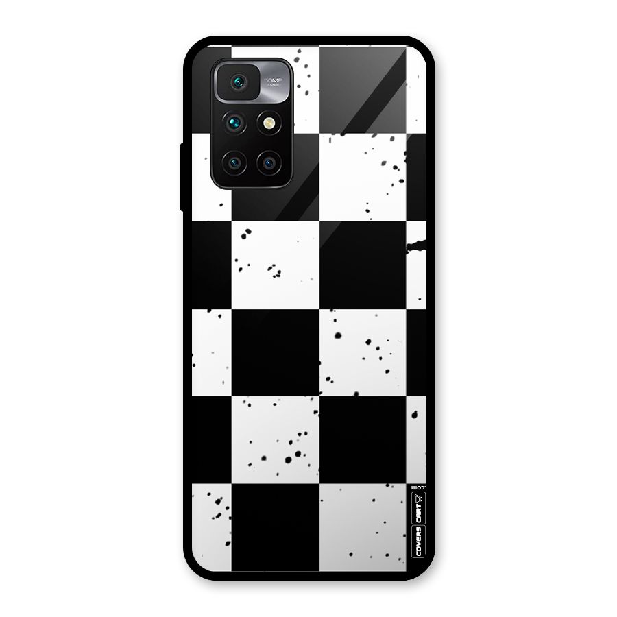 Check Mate Glass Back Case for Redmi 10 Prime