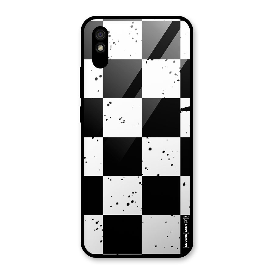 Check Mate Glass Back Case for Redmi 9A