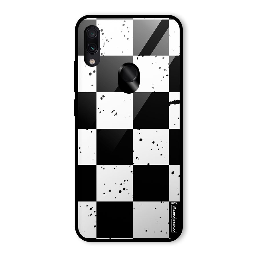 Check Mate Glass Back Case for Redmi Note 7 Pro
