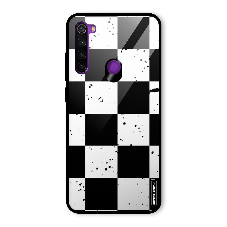 Check Mate Glass Back Case for Redmi Note 8