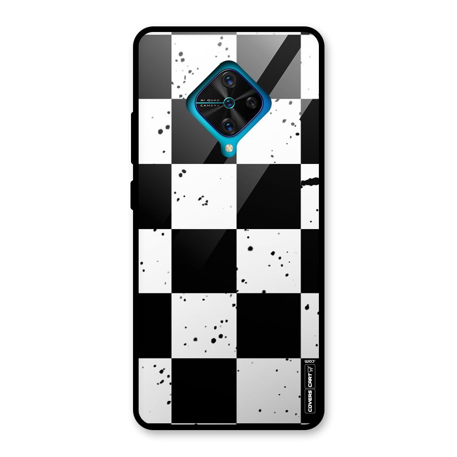 Check Mate Glass Back Case for Vivo S1 Pro