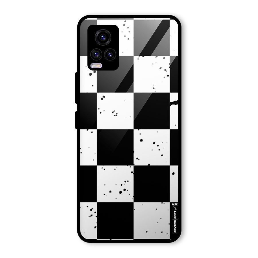 Check Mate Glass Back Case for Vivo V20