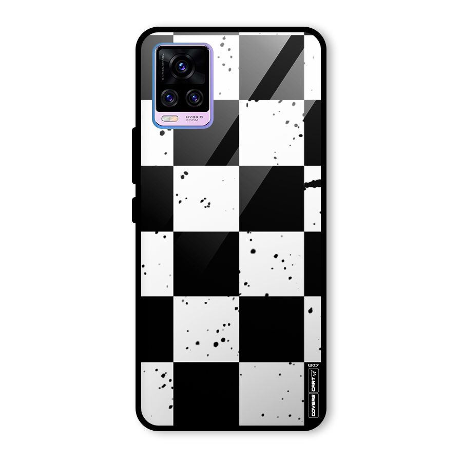 Check Mate Glass Back Case for Vivo V20 Pro