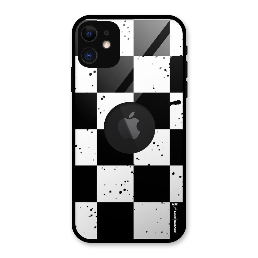 Check Mate Glass Back Case for iPhone 11 Logo Cut