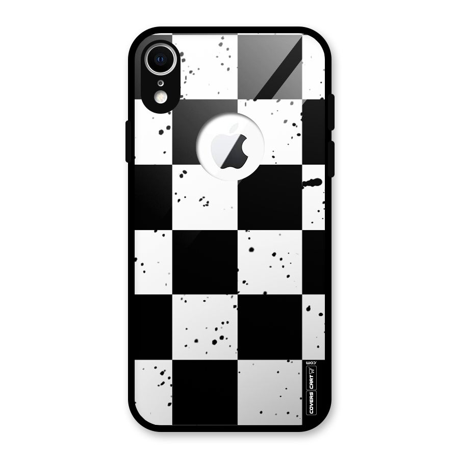 Check Mate Glass Back Case for iPhone XR Logo Cut