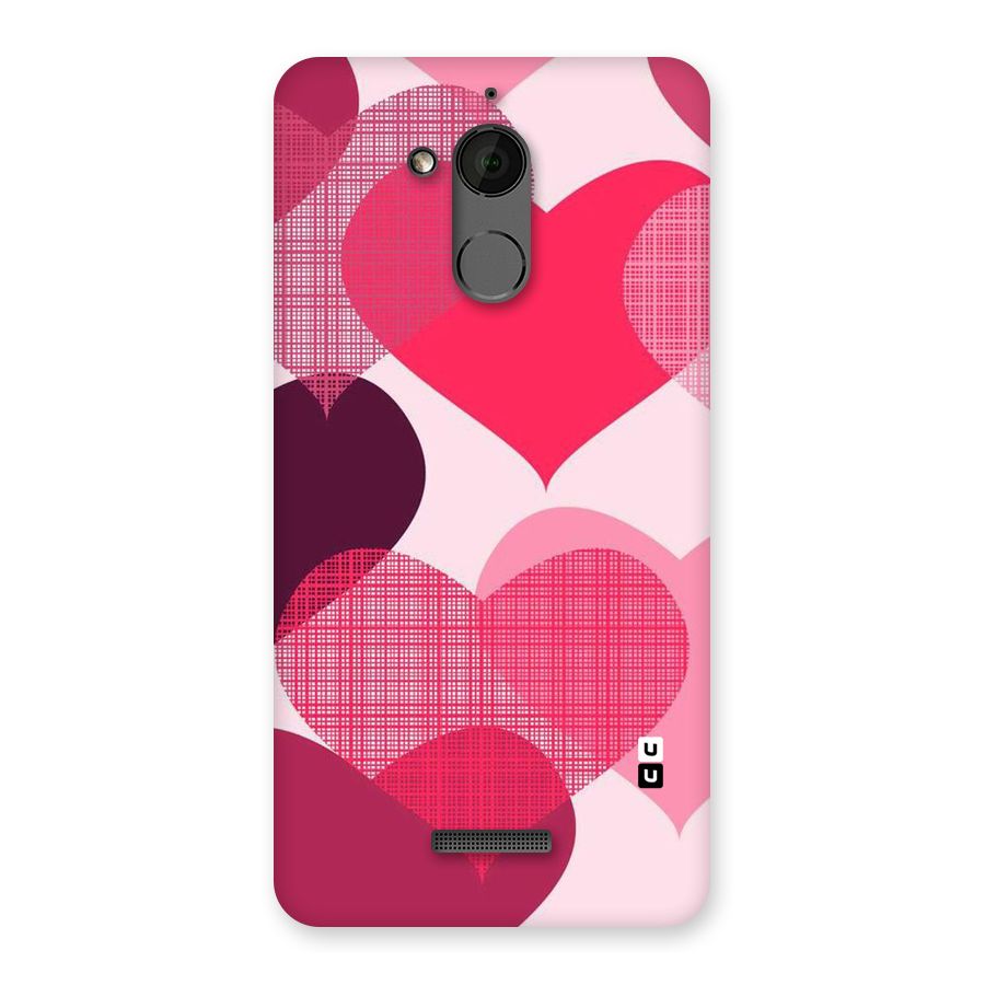Check Pink Hearts Back Case for Coolpad Note 5