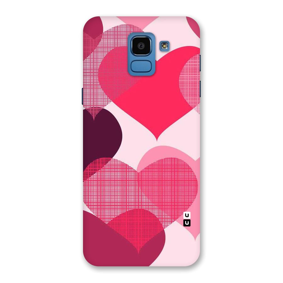 Check Pink Hearts Back Case for Galaxy On6