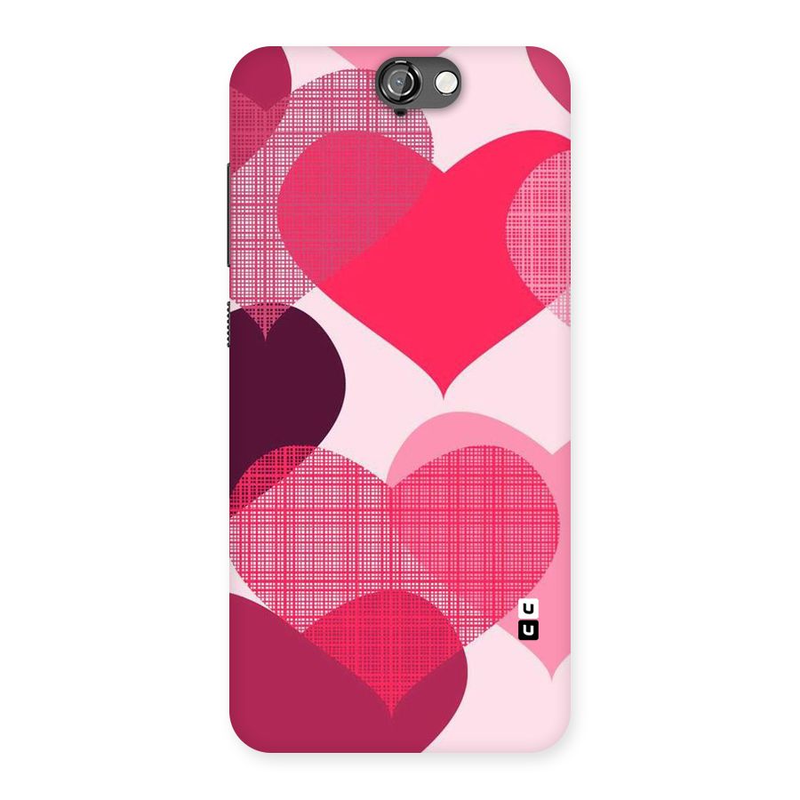 Check Pink Hearts Back Case for HTC One A9