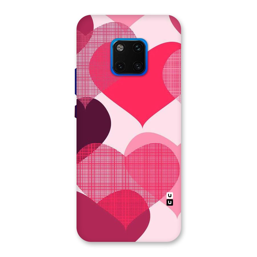Check Pink Hearts Back Case for Huawei Mate 20 Pro