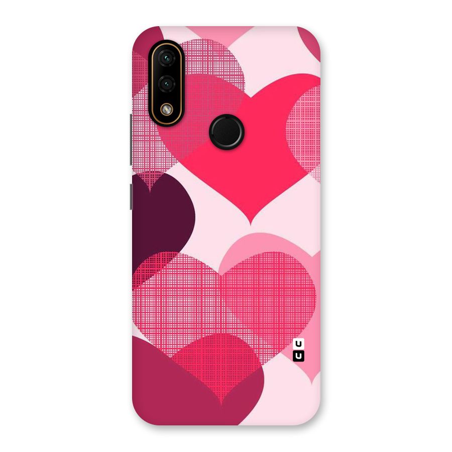 Check Pink Hearts Back Case for Lenovo A6 Note