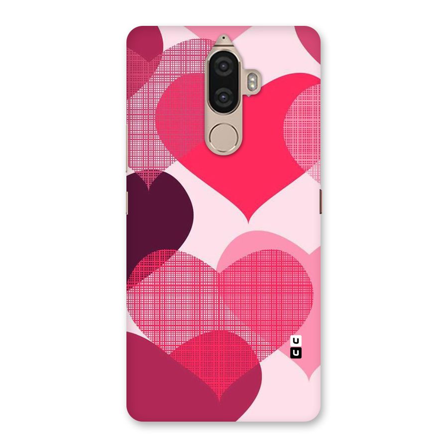 Check Pink Hearts Back Case for Lenovo K8 Note