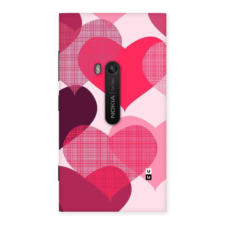 Check Pink Hearts Back Case for Lumia 920