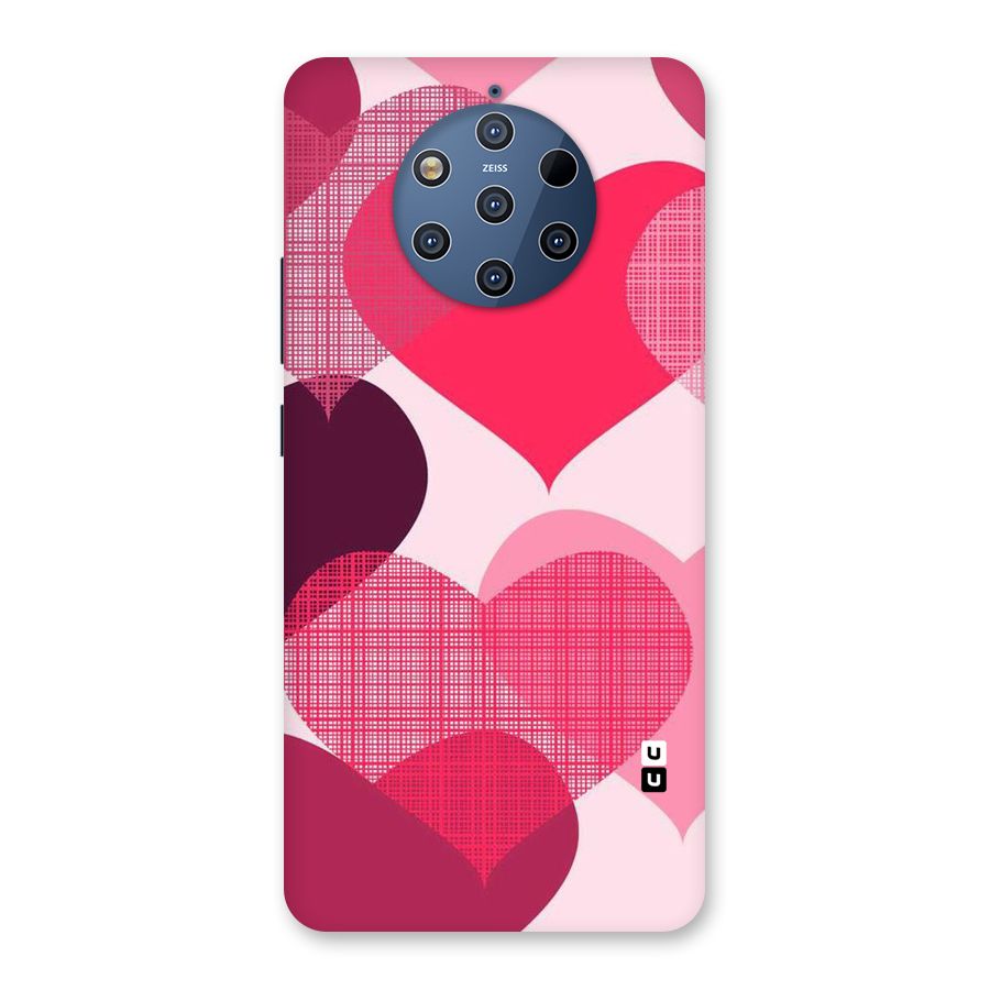 Check Pink Hearts Back Case for Nokia 9 PureView