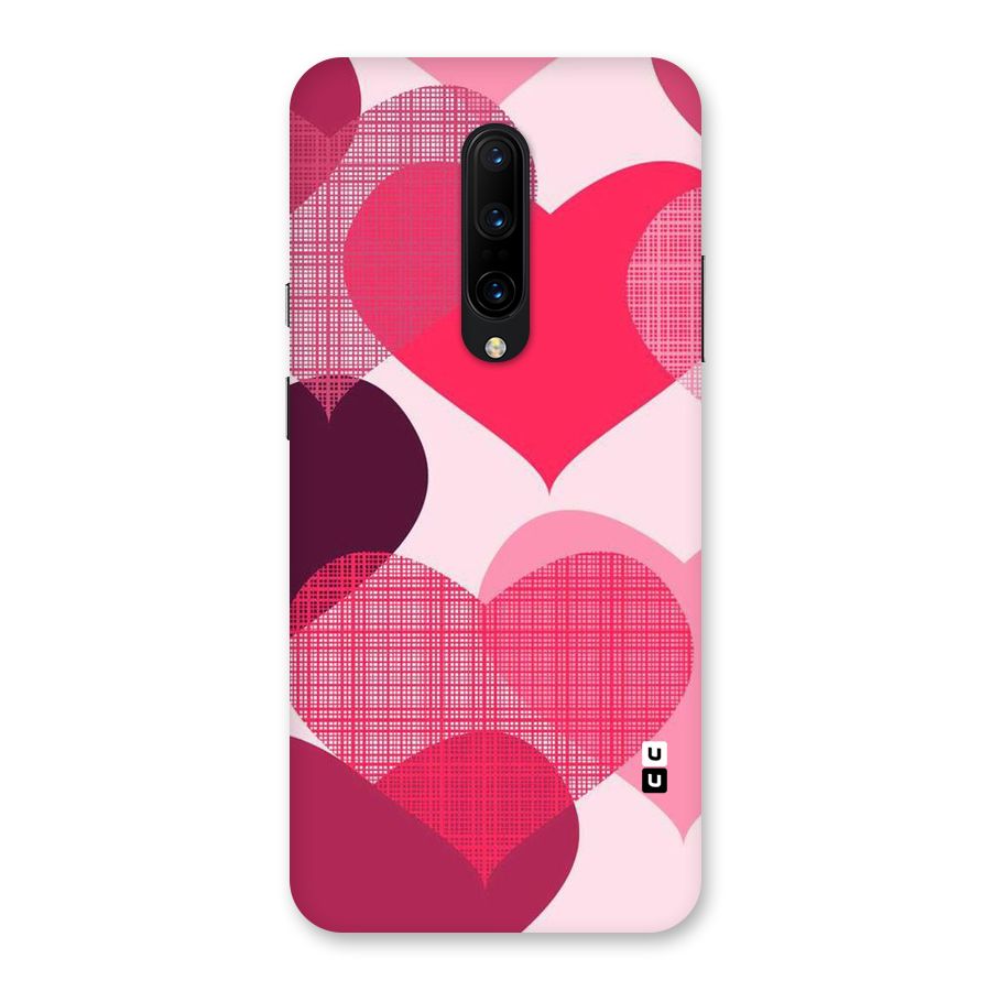 Check Pink Hearts Back Case for OnePlus 7 Pro