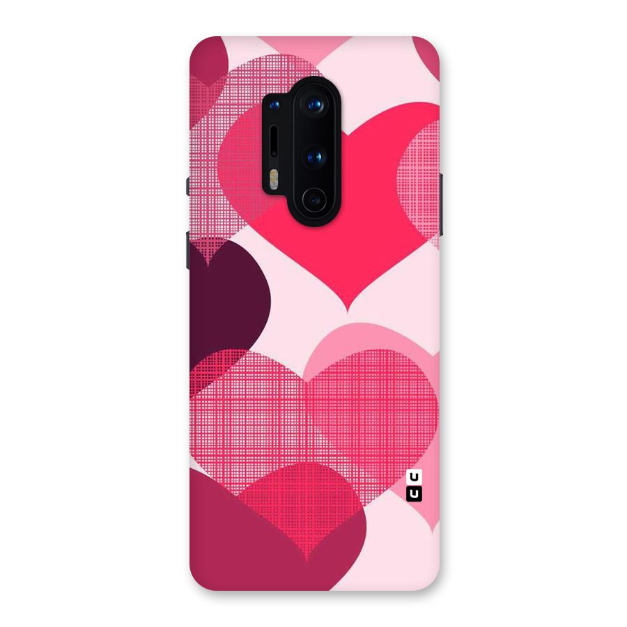 Check Pink Hearts Back Case for OnePlus 8 Pro