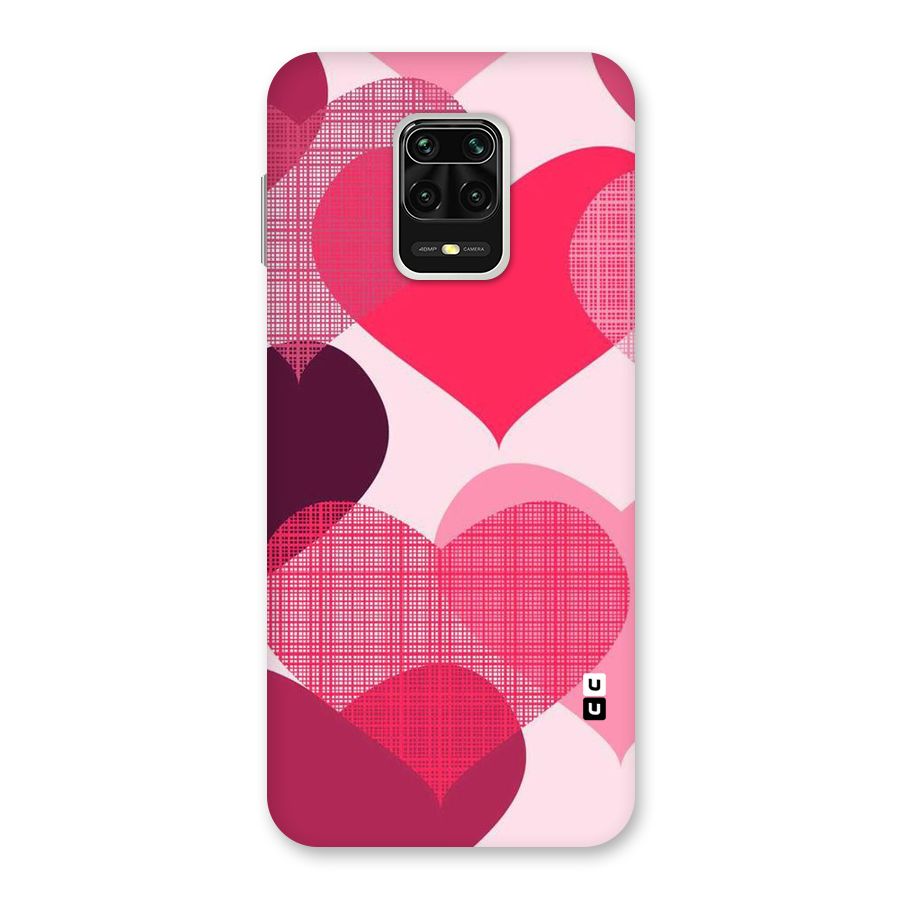 Check Pink Hearts Back Case for Poco M2 Pro