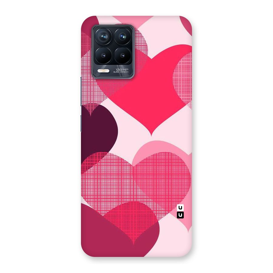 Check Pink Hearts Back Case for Realme 8 Pro