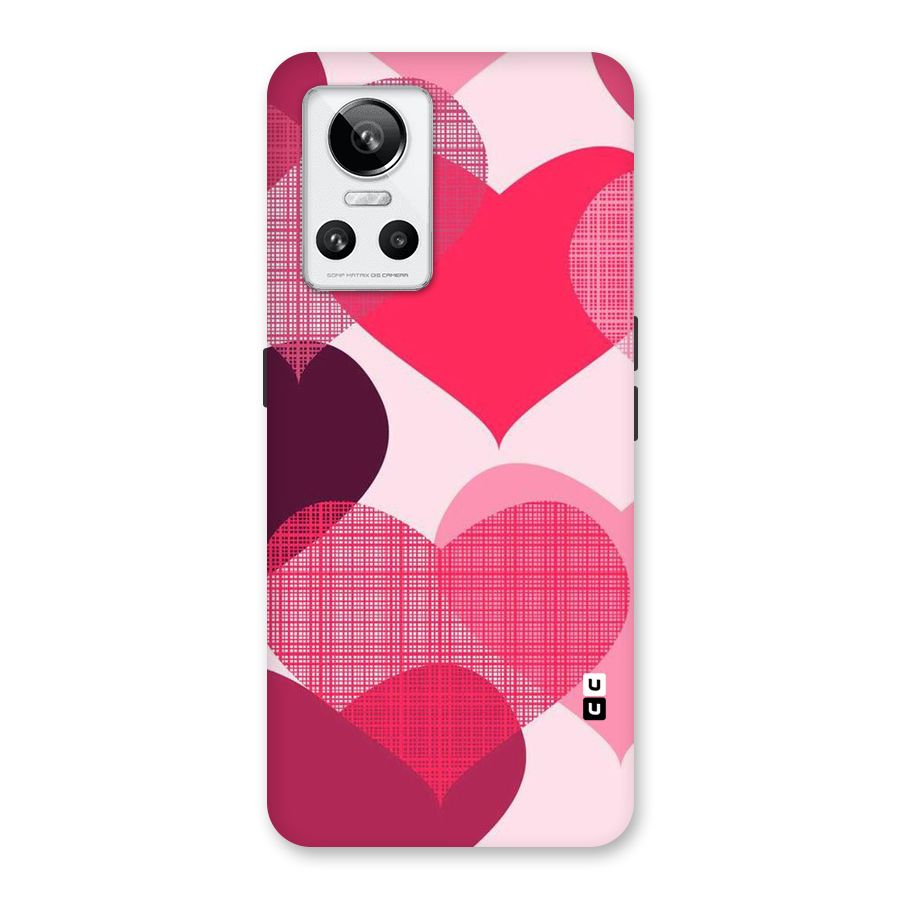 Check Pink Hearts Back Case for Realme GT Neo 3