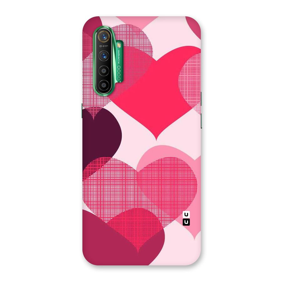 Check Pink Hearts Back Case for Realme X2