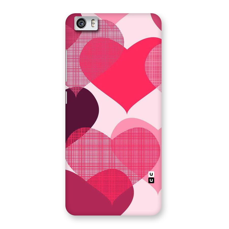Check Pink Hearts Back Case for Xiaomi Redmi Mi5
