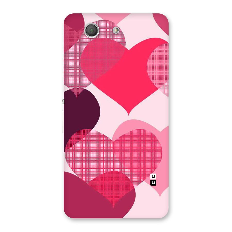 Check Pink Hearts Back Case for Xperia Z3 Compact