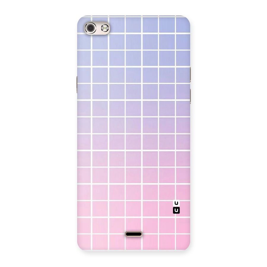 Check Shades Back Case for Micromax Canvas Silver 5