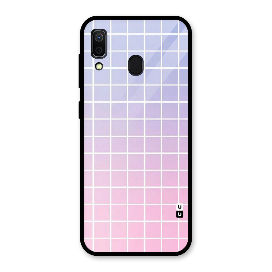 Check Shades Glass Back Case for Galaxy A30
