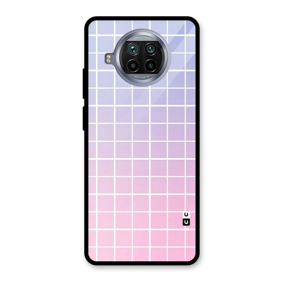 Check Shades Glass Back Case for Mi 10i