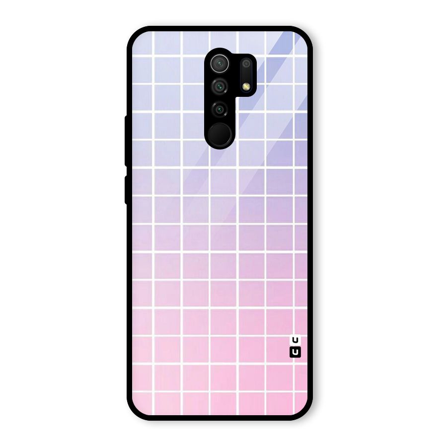 Check Shades Glass Back Case for Redmi 9 Prime