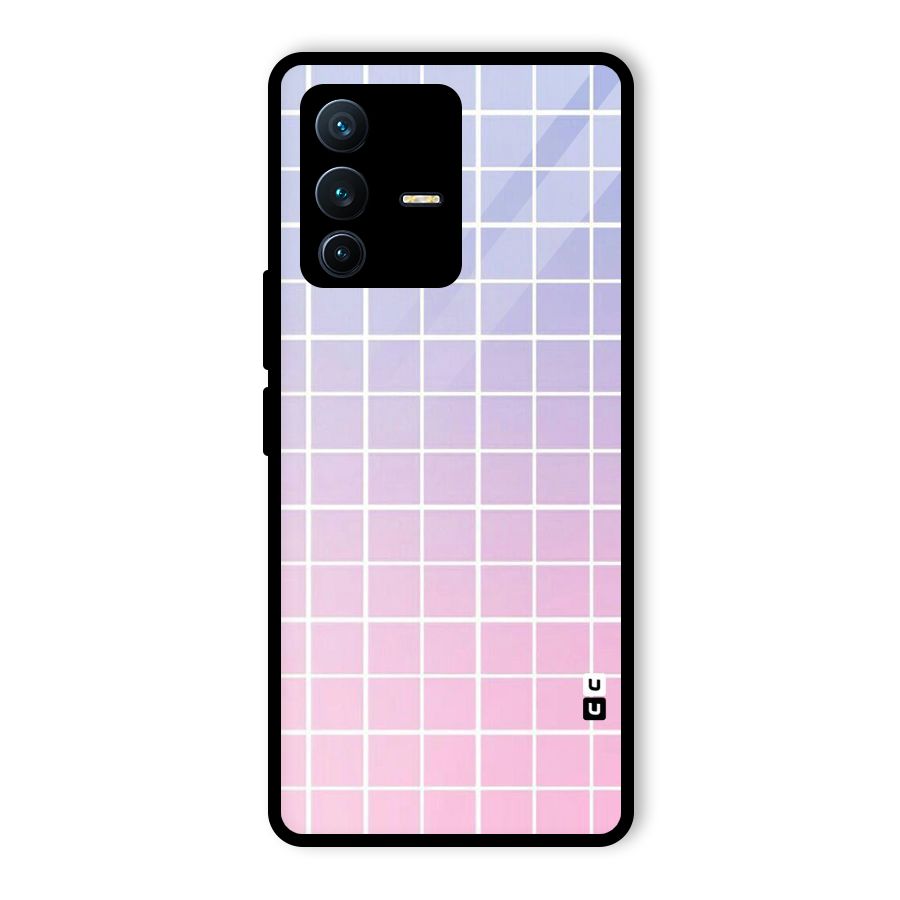 Check Shades Glass Back Case for Vivo V23 Pro