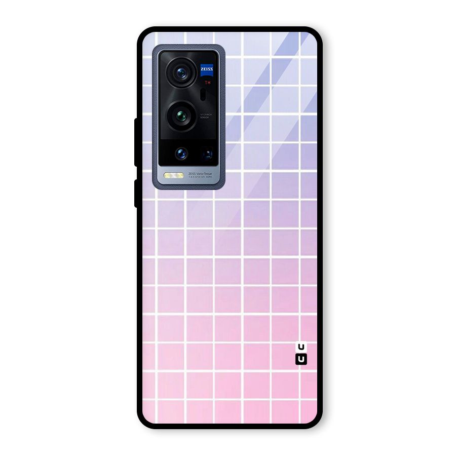 Check Shades Glass Back Case for Vivo X60 Pro Plus