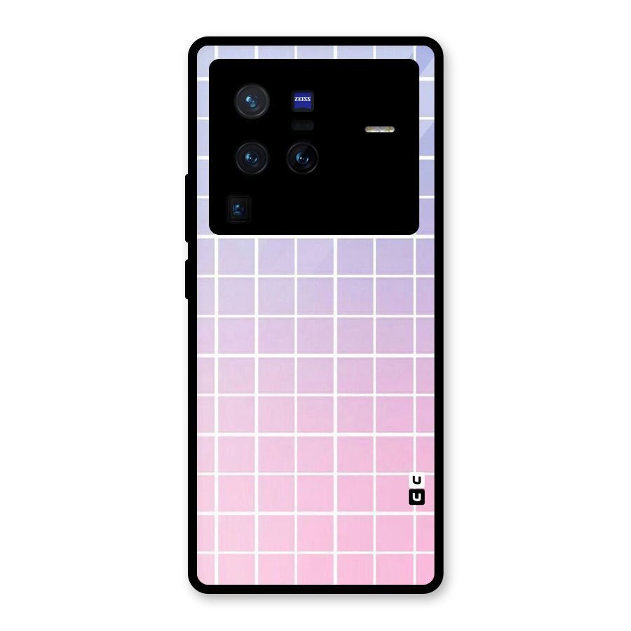 Check Shades Glass Back Case for Vivo X80 Pro