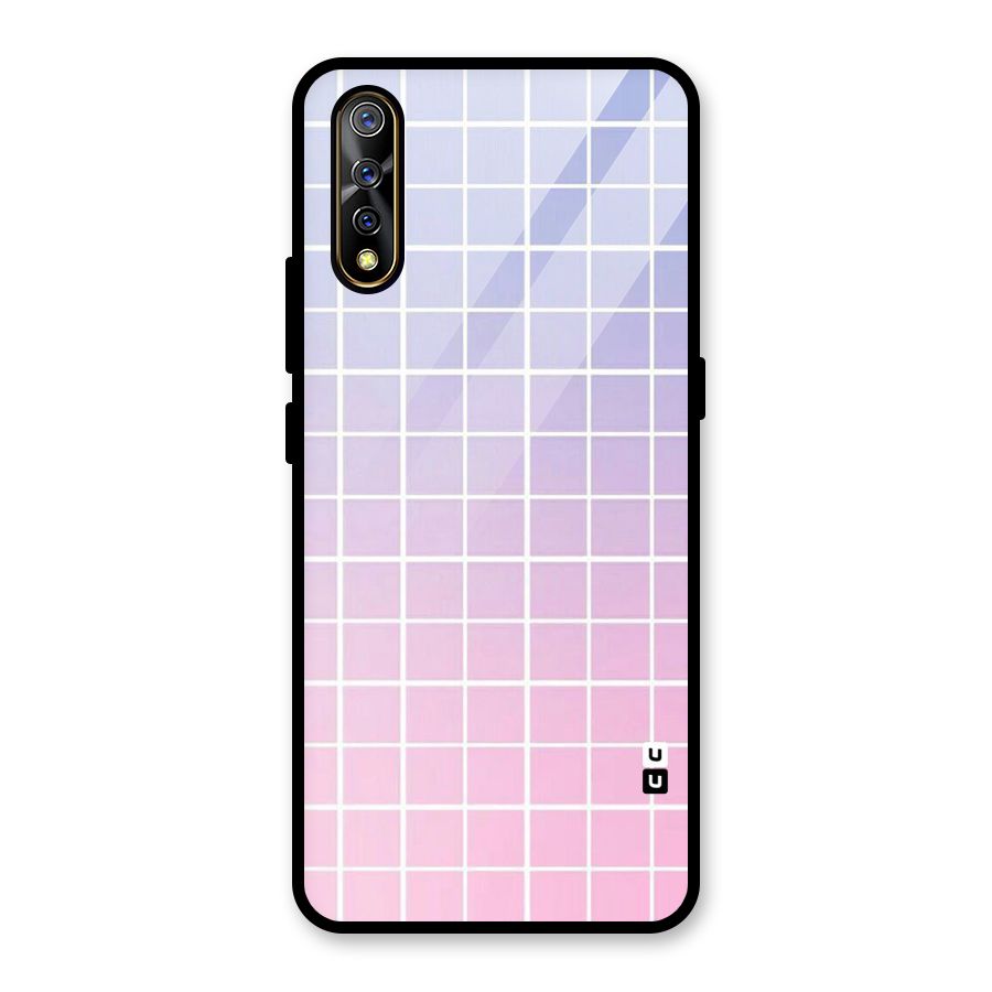 Check Shades Glass Back Case for Vivo Z1x