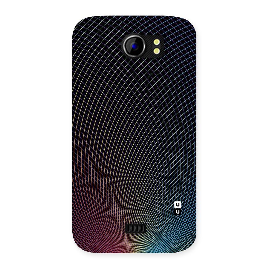 Check Swirls Back Case for Micromax Canvas 2 A110