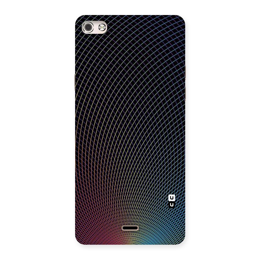 Check Swirls Back Case for Micromax Canvas Silver 5