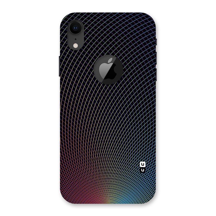 Check Swirls Back Case for iPhone XR Logo Cut