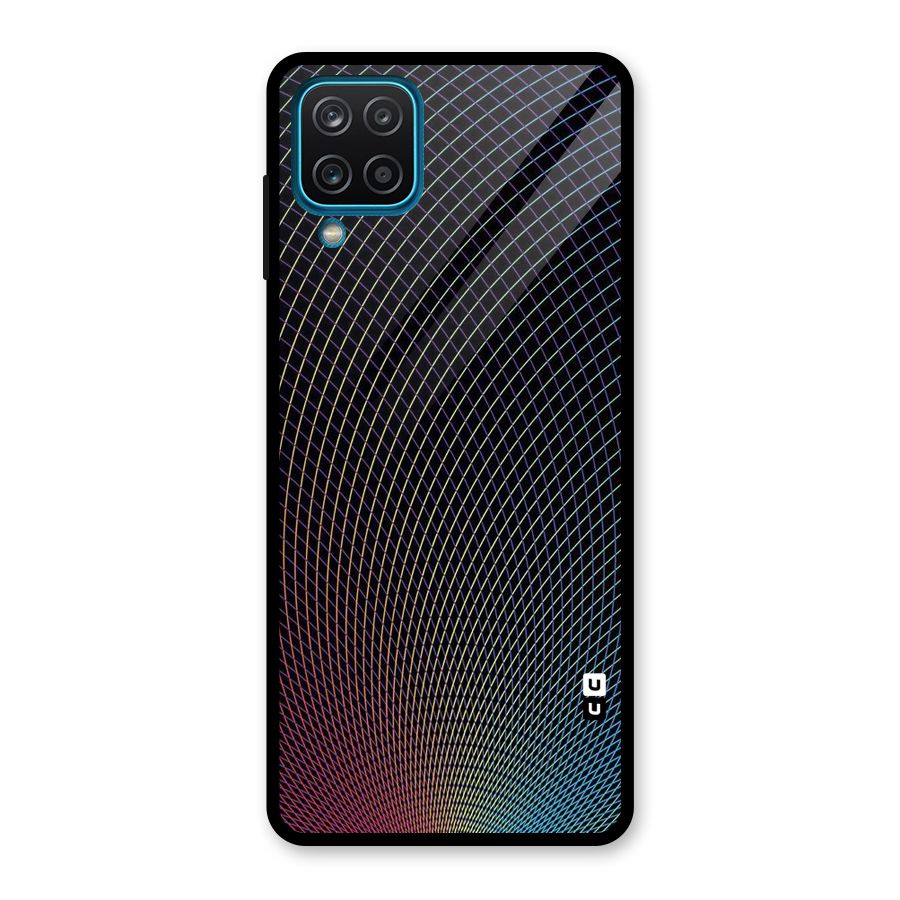 Check Swirls Glass Back Case for Galaxy A12