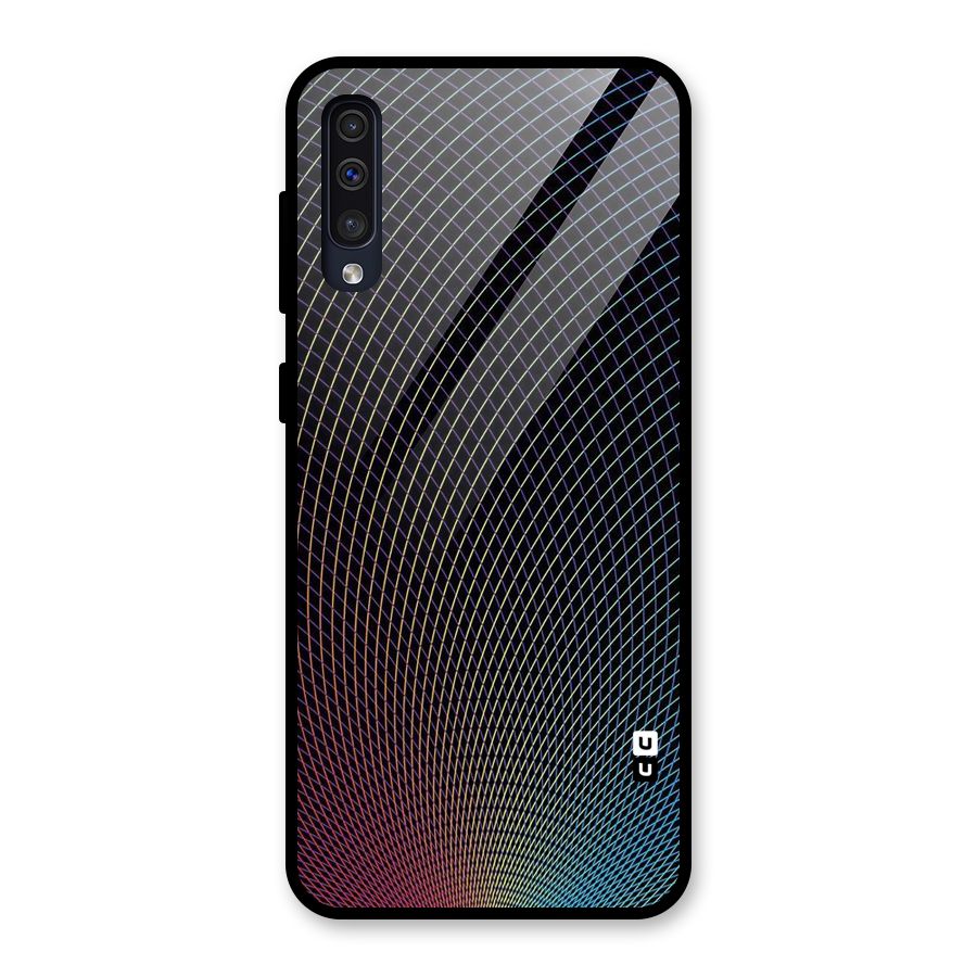 Check Swirls Glass Back Case for Galaxy A30s