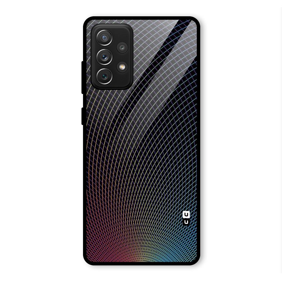 Check Swirls Glass Back Case for Galaxy A72