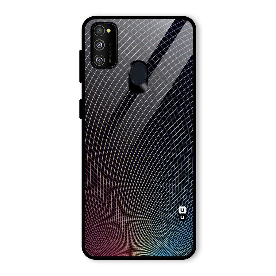 Check Swirls Glass Back Case for Galaxy M30s