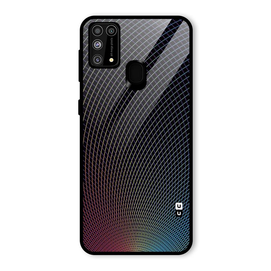 Check Swirls Glass Back Case for Galaxy M31