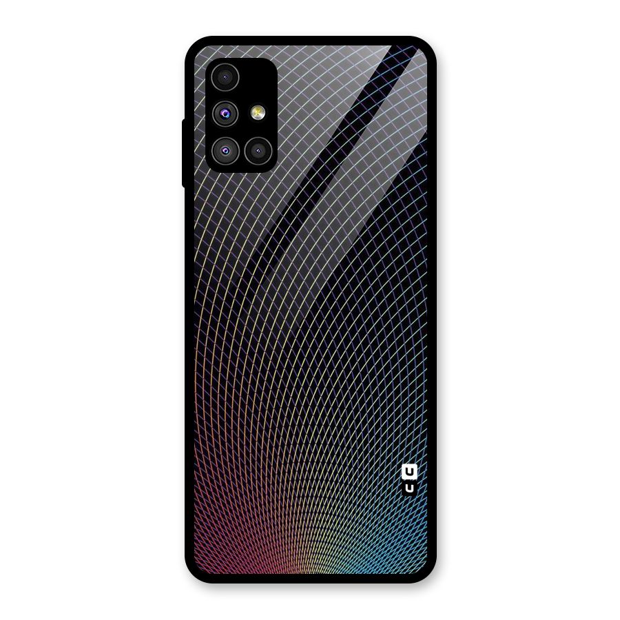 Check Swirls Glass Back Case for Galaxy M51