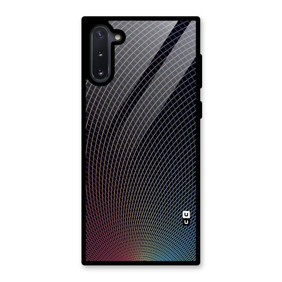 Check Swirls Glass Back Case for Galaxy Note 10