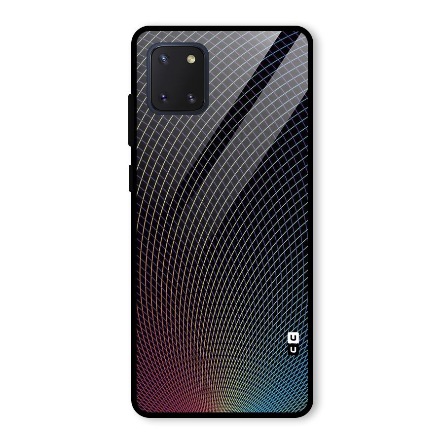 Check Swirls Glass Back Case for Galaxy Note 10 Lite