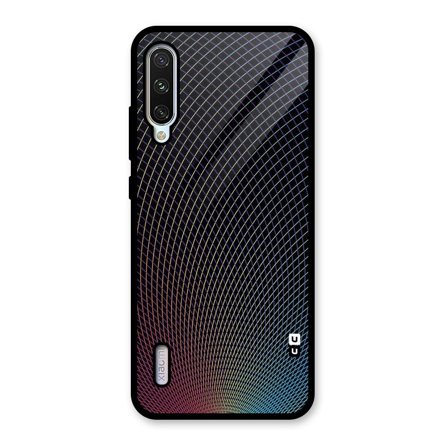 Check Swirls Glass Back Case for Mi A3