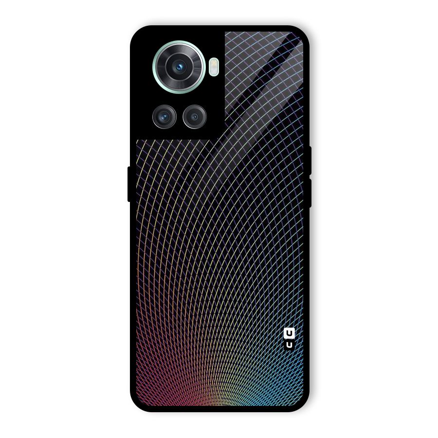Check Swirls Glass Back Case for OnePlus 10R