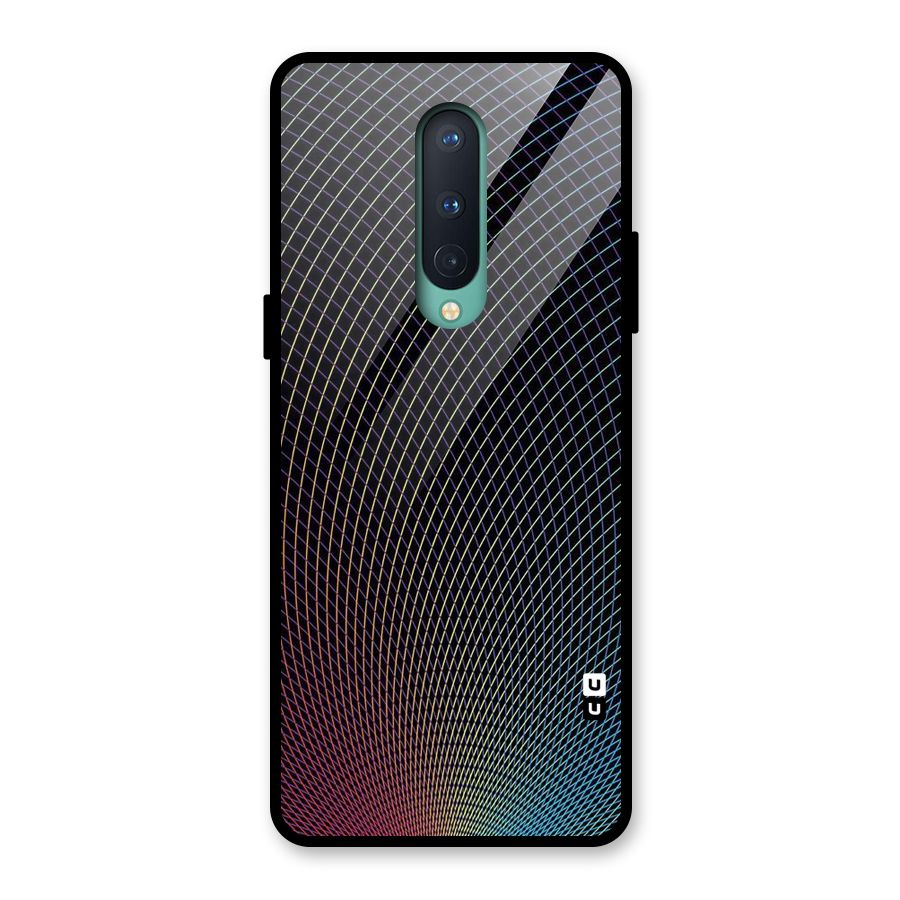 Check Swirls Glass Back Case for OnePlus 8