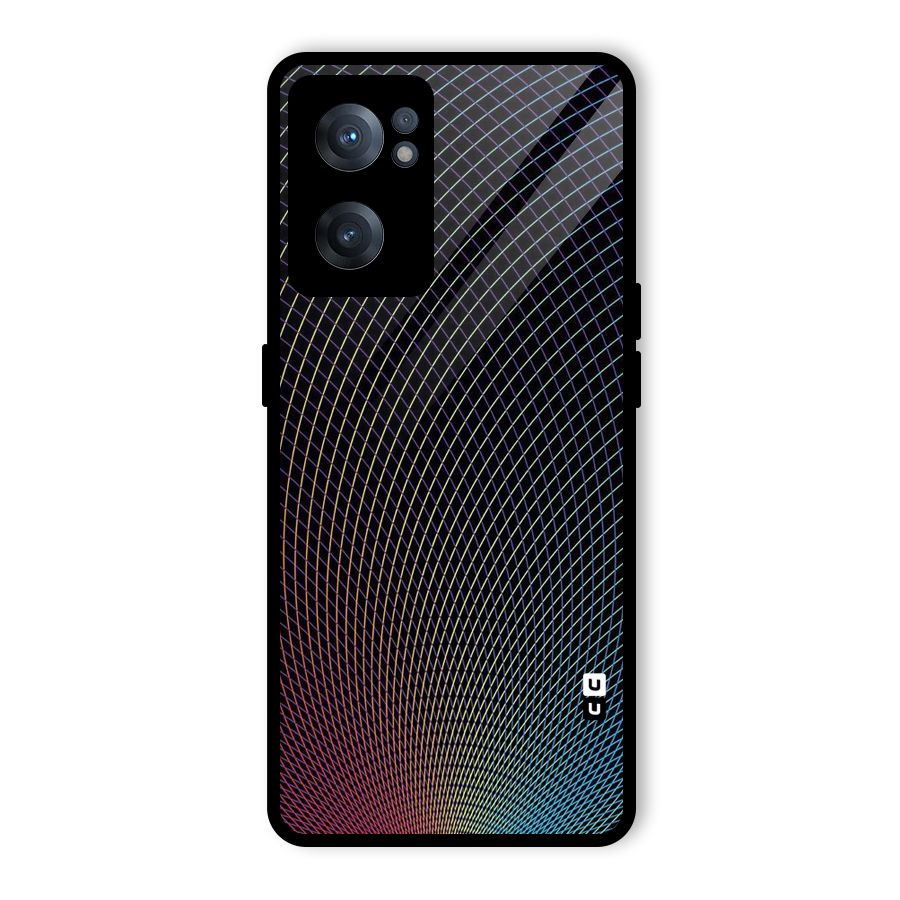 Check Swirls Glass Back Case for OnePlus Nord CE 2 5G